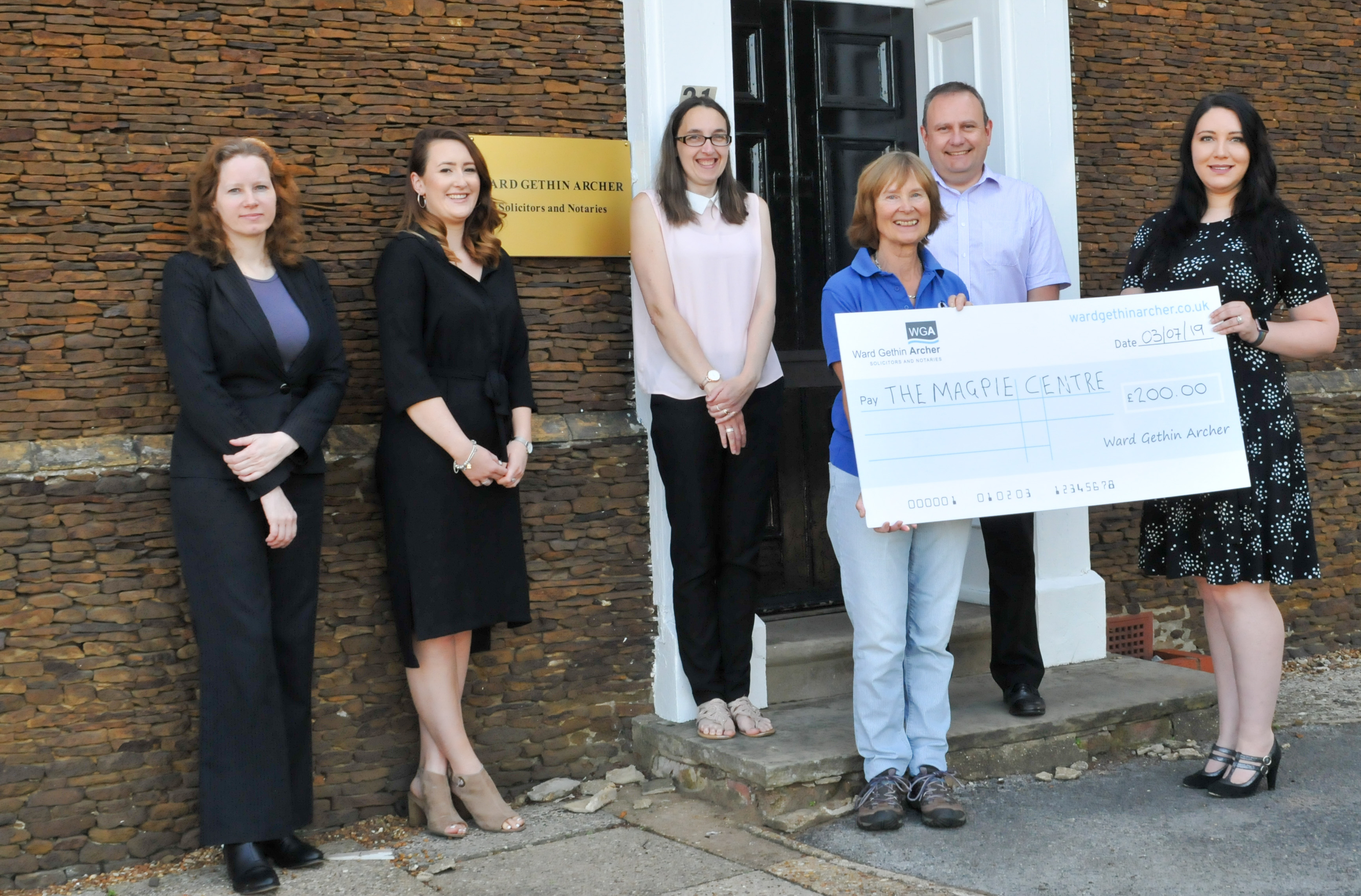 Downham Market Office raise funds for the Magpie Centre Image